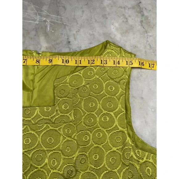 Nine West Vintage Dress 14 Chartreuse Green - Picture 6 of 12